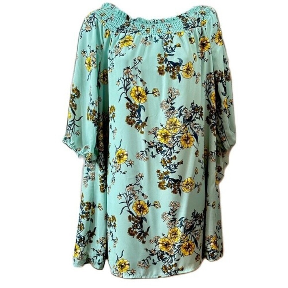 AUW As U Wish Floral Print Size L Multicolored Dress - Picture 6 of 16